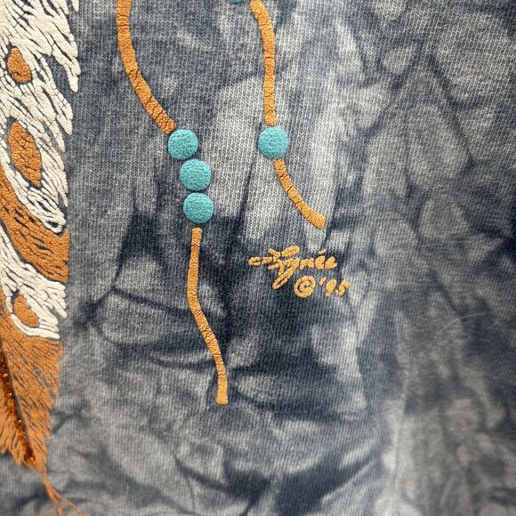 Cactus Bay by Lynee Womens Vintage Native American Shirt Size Large Festival 90s - Picture 5 of 7